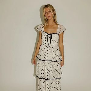 ZOCO AUDREY POLKA DOT MIDI DRESS